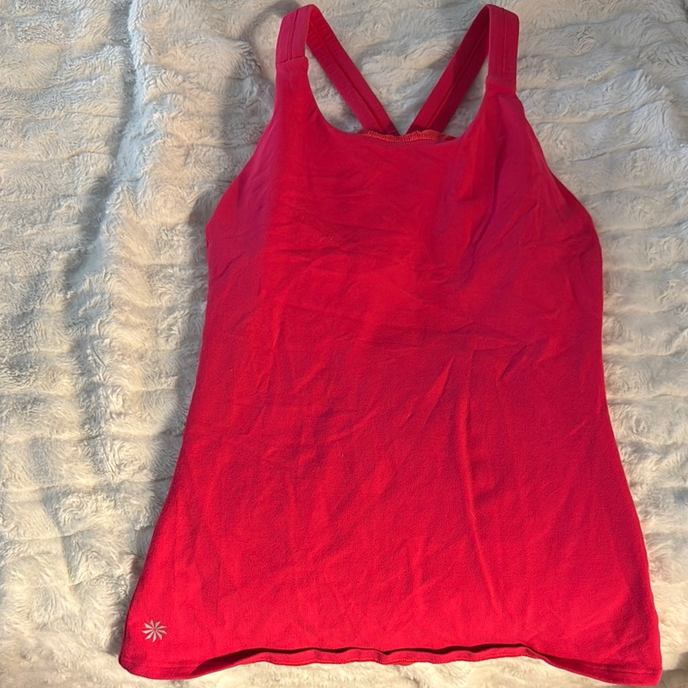 hot pink racerback tank top